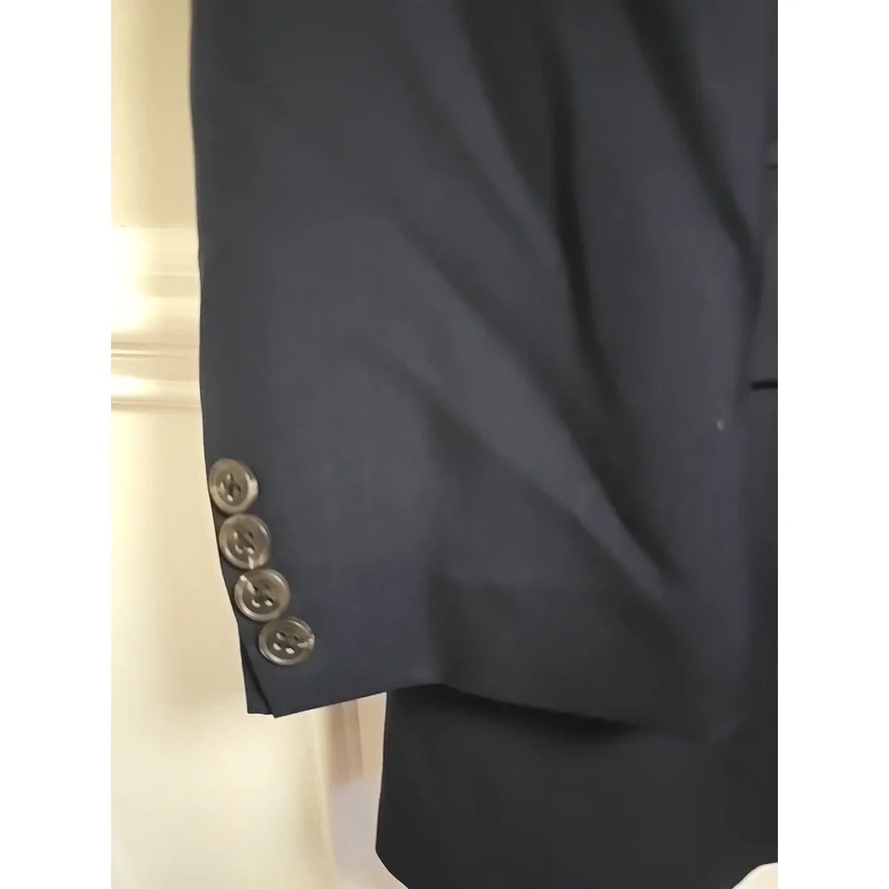 Neiman Marcus Men's‎ Napoli 999 Sport Coat/Jacket/100% Wool, Black 48R LS Italy